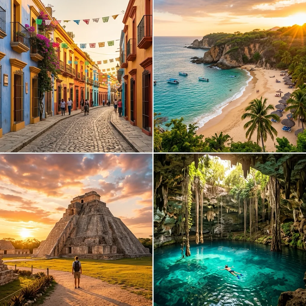 Destinos baratos para viajar desde México: Oaxaca, playas, pirámides y cenotes