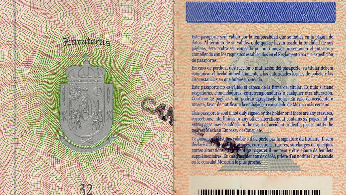 Mexican passport for Portugal travel document review