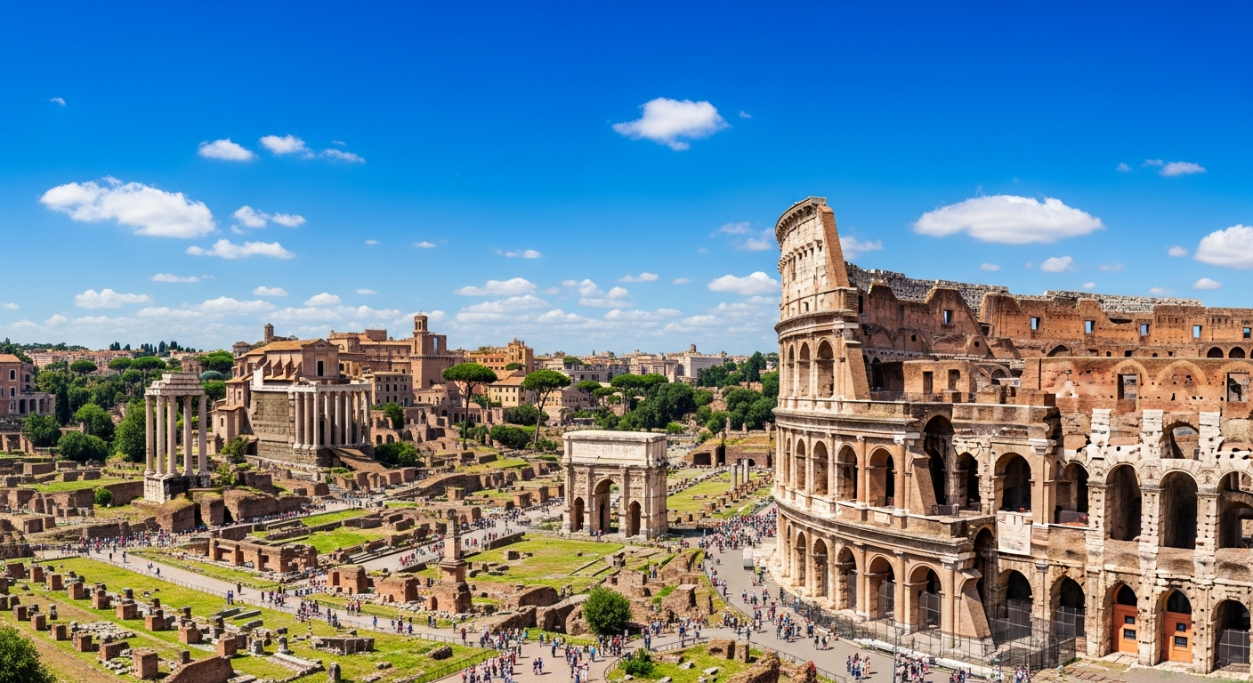 Coliseo Romano en Roma, Italia - destino europeo popular desde México